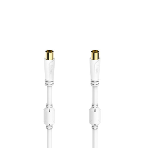 Hama 00205246 koaxial kabel 1,5 m Koaksial Hvid