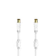 Hama 00205246 koaxial kabel 1,5 m Koaksial Hvid