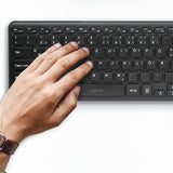 2Direct ID0188 tastatur Hjemme/kontor RF trådløst QWERTZ Tysk Sort