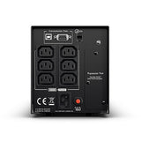 CyberPower PR750ELCD UPS-enhed Interaktivt indgangsstik 0,75 kVA 675 W 6 AC stikkontakt(er)