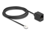 DeLOCK 88094 telefonkabel 3 m Sort