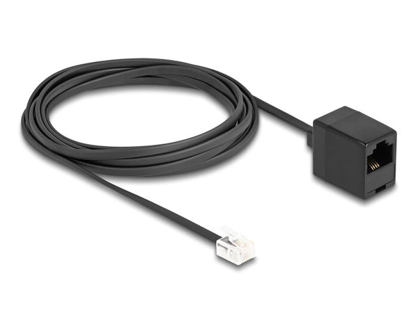 DeLOCK 88094 telefonkabel 3 m Sort