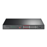 TP-Link TL-SL1218P netværksswitch Ikke administreret Gigabit Ethernet (10/100/1000) Strøm over Ethernet (PoE) 1U Sort