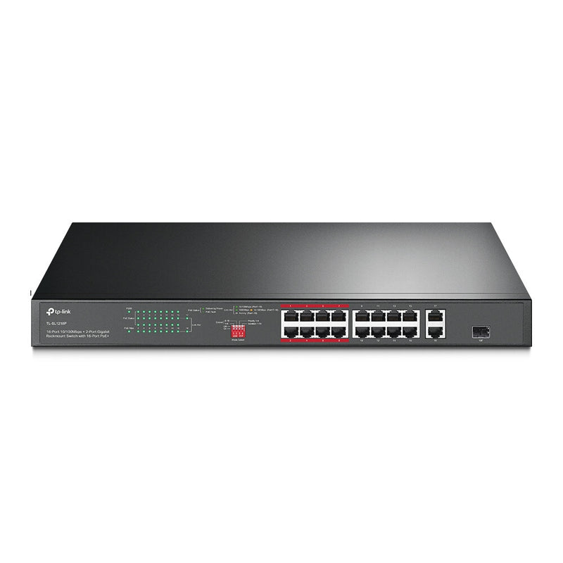 TP-Link TL-SL1218P netværksswitch Ikke administreret Gigabit Ethernet (10/100/1000) Strøm over Ethernet (PoE) 1U Sort