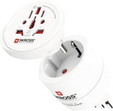 Skross 1.500273C-E strømstik adapter Hvid