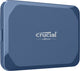 Crucial X10 1 TB USB Type-C USB 3.2 Gen 2x2 Blå