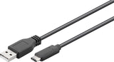 Goobay 55466 USB-kabel USB 2.0 1 m USB C USB A 0,48 Gbit/sek. Sort