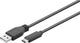 Goobay 55466 USB-kabel USB 2.0 1 m USB C USB A 0,48 Gbit/sek. Sort