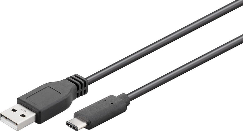 Goobay 55466 USB-kabel USB 2.0 1 m USB C USB A 0,48 Gbit/sek. Sort