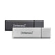 Intenso AluLine USB Drive 32GB Doppelpack 2x32GB - 32 GB USB-nøgle USB Type-A 2.0 Anthracit, Sølv