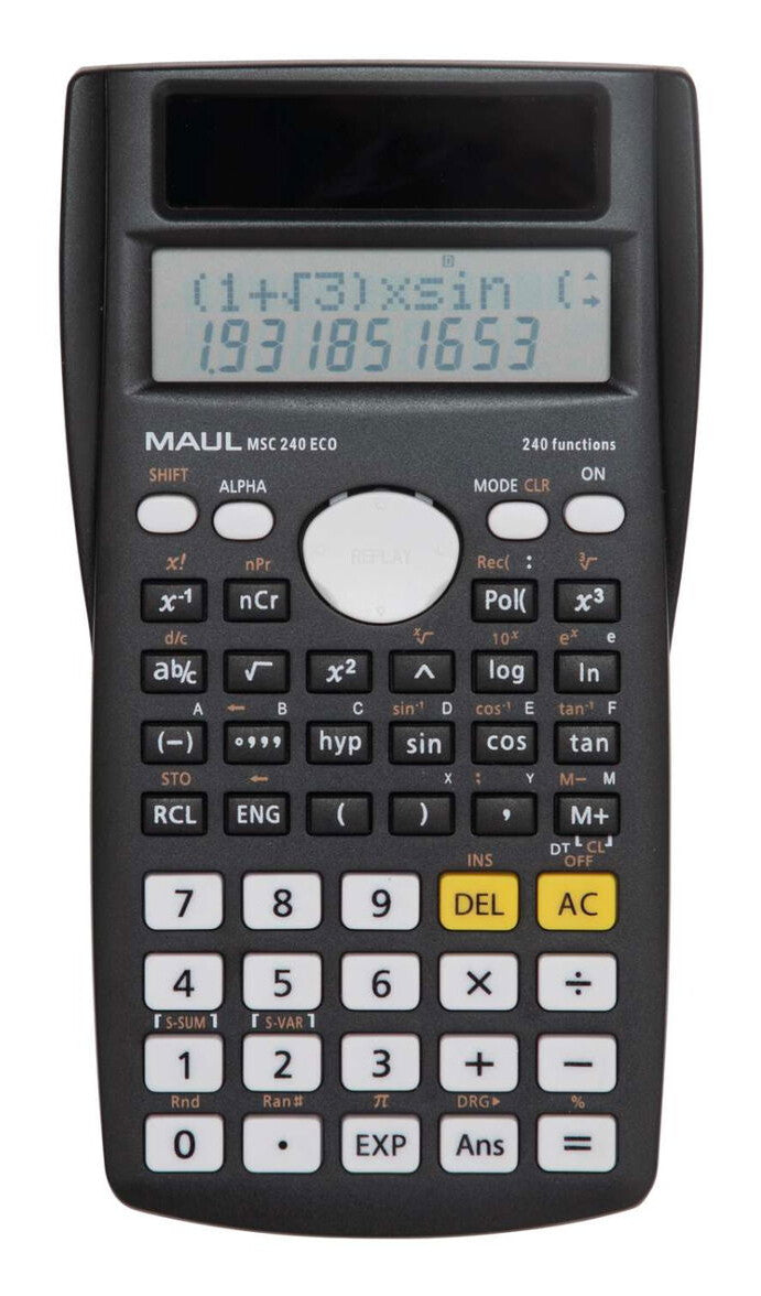 MAUL MSC 240 ECO regnemaskine Desktop Skærm Sort