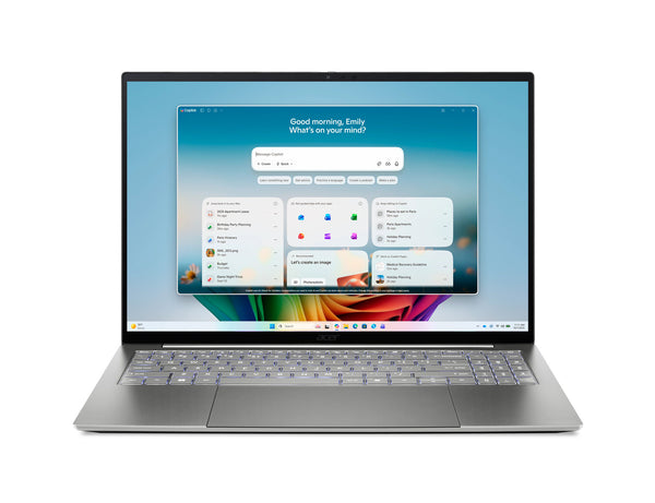 Acer Swift 16 AI SF16-71T-79NV Copilot+ PC Intel Core Ultra X7 358H Laptop 40,6 cm (16") Berøringsskærm WQXGA+ 16 GB LPDDR5x-SDRAM 512 GB SSD Wi-Fi 7 (802.11be) Windows 11 Home Grå
