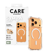PanzerGlass CARE™ by ® Samba Case Transparent m. Hvid MagSafe iPhone 17 Pro