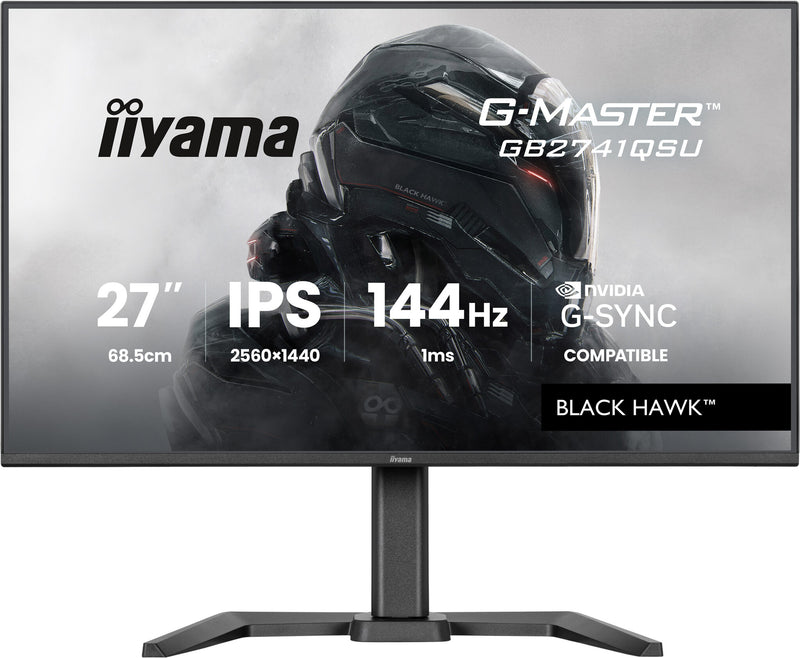 iiyama G-MASTER GB2741QSU-B1 computerskærm 68,6 cm (27") 2560 x 1440 pixel 4K Ultra HD LED Sort