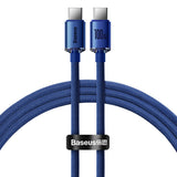 Baseus CAJY000603 USB-kabel USB 2.0 1,2 m USB C 0,48 Gbit/sek. 100 W Blå
