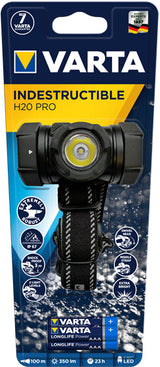 Varta INDESTRUCTIBLE H20 PRO Sort Hovedbånd lommelygte LED
