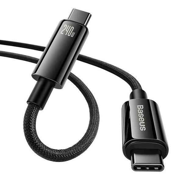 Baseus CAWJ040201 USB-kabel USB 2.0 3 m USB C 0,48 Gbit/sek. 240 W Sort