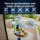 Arlo Pro 6 2K+ udendørs sikkerhedskamera, 4-pack