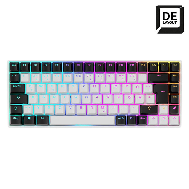 Sharkoon SKILLER SGK50 S3 tastatur Spil USB QWERTY Tysk Hvid