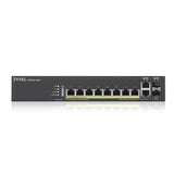 Zyxel GS2220-10HP-EU0101F netværksswitch Administreret L2 Gigabit Ethernet (10/100/1000) Strøm over Ethernet (PoE) Sort