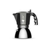 Bialetti Brikka Induction Moka gryde Sort, Rustfrit stål