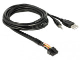 DeLOCK 85718 USB-kabel 1,5 m USB A Sort