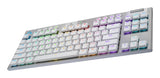 Logitech G G915 X LIGHTSPEED tastatur Spil USB + RF Wireless + Bluetooth QWERTY Nordisk Hvid