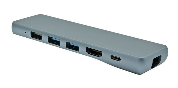 ProXtend USBC-MULTI8-001 dockingstation USB 3.2 Gen 1 (3.1 Gen 1) Type-C Grå
