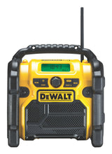 DeWALT DCR020-QW radio Bærbar Digital Sort, Gul