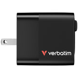 Verbatim GaN Charger 65W Universel Sort Vekselstrøm Hurtig opladning Indendørs