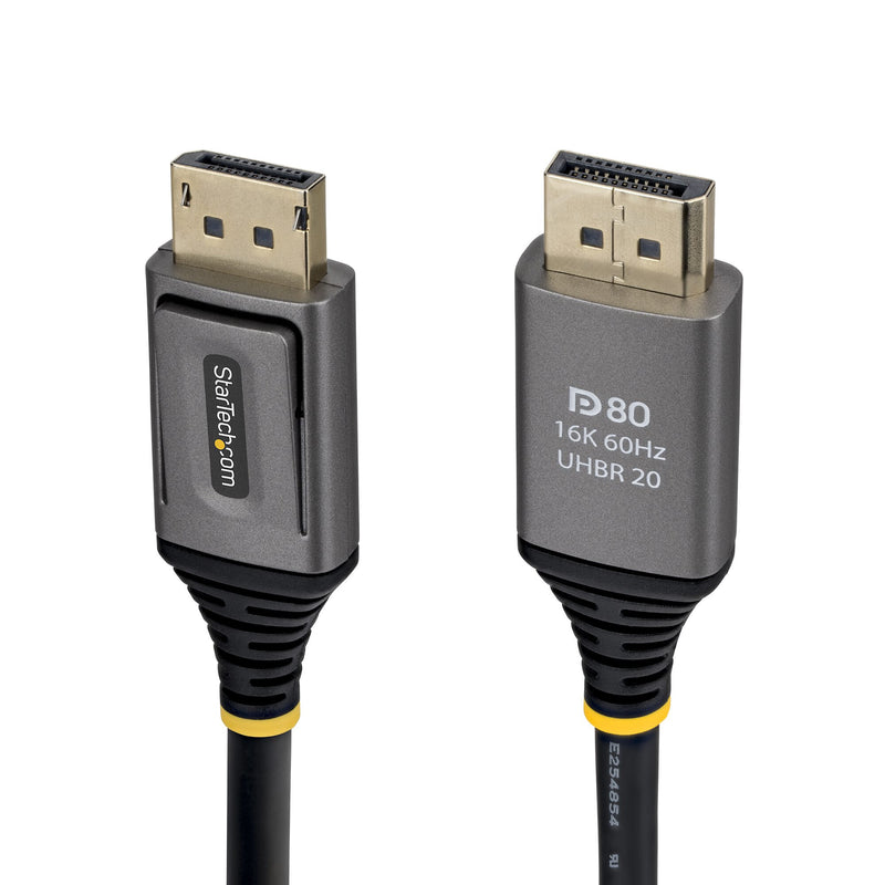 StarTech.com DP21V-50C-DP80-CABLE DisplayPort kabel 0,5 m Sort