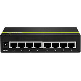 Trendnet TPE-TG80G netværksswitch Ikke administreret Strøm over Ethernet (PoE) Sort
