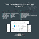 TP-Link FESTA F54 WLAN adgangspunkt 1300 Mbit/s Hvid Strøm over Ethernet (PoE)