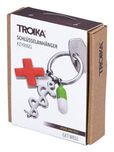 TROIKA GET WELL Nøglering Flerfarvet, Sølv