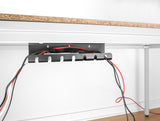 DeLOCK 88031 kabelorganisator Skrivebord Kabelholder Sort 2 stk