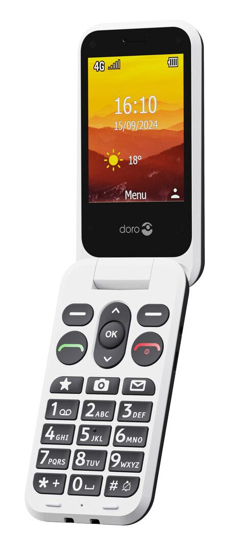Doro Leva L20 7,11 cm (2.8") 132 g Sort, Hvid Feature telefon