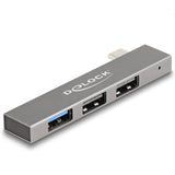 DeLOCK 64274 dockingstation Docking USB 3.2 Gen 2 (3.1 Gen 2) Type-C Grå