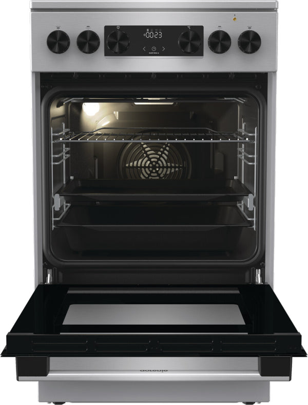 Gorenje GECS5C70XA komfur og ovn Fritstående komfur Elektrisk Keramisk Rustfrit stål