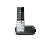 Gigaset COMFORT 500A Analog/DECT-telefon Nummervisning Sort, Sølv