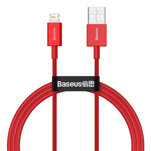 Baseus Kabel USB-C do Lightning Superior Series, 20W, PD, 2m (czarny) USB-kabel USB A USB C/Lightning Rød