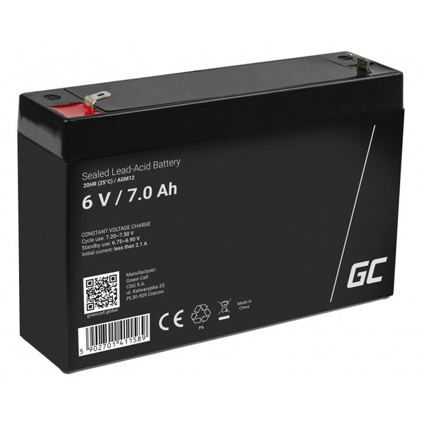 Green Cell AGM12 genopladeligt batteri Blybatterier (VRLA) 7000 mAh 6 V