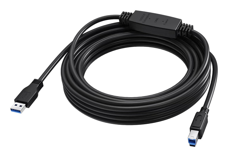 Vision TC 5MUSB3.0+/BL USB-kabel USB 3.2 Gen 1 (3.1 Gen 1) 2 m USB A USB B 5 Gbit/sek. Sort