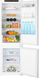 Gorenje Integreret køle /fryseskab med NoFrost DualAdvance til frostfri opbevaring og separat luftcirkulation i køle og frysedelen. CrispZone hjælper med at holde frugt og grøntsager friske i længere tid, mens SuperCool sikrer hurtig nedkøling efter indkø