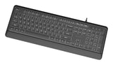Gembird KB-UML-04 tastatur Universel USB QWERTY US International Sort