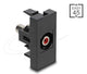 DeLOCK Easy 45 stikkontakt 2 x RCA Sort, Rød