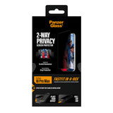 PanzerGlass ® 2-Way Privacy Skærmbeskyttelse iPhone 18 Pro Max | Ultra-Wide Fit m. FASTFIT IN-A-BOX