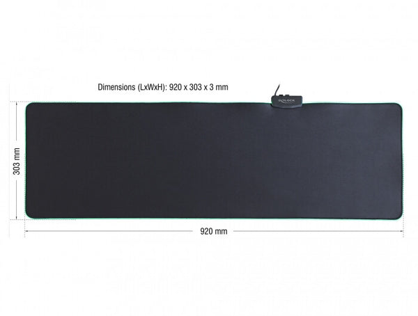DeLOCK 12555 musemåtte Sort