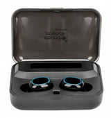 Manhattan 180382 hovedtelefoner/headset Trådløs I ørerne Opkald/musik Bluetooth Sort