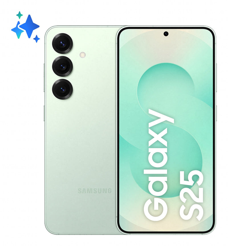 Samsung Galaxy S25 15,8 cm (6.2") Dual SIM Android 15 5G USB Type-C 12 GB 128 GB 4000 mAh Mintfarve