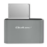 Qoltec 50315 drev dockingstation USB 3.2 Gen 1 (3.1 Gen 1) Type-A Sølv